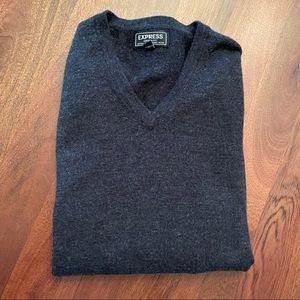 Express V neck wool sweater M